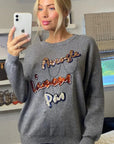 Sequin embellished jumper (Grey)