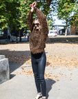 Fluffy Metallic Gold Jumper
