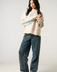 Classic & Cozy Snowflake Knit Jumper in Blue