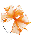 Sculptural Fascinator Headband with Feather Accents