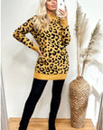Leopard Print Fine Knit Jumper