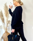 Sequin embellished jumper (Black)