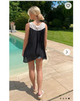 Tie dye Fringed Chiffon Lace Shoulder Vest