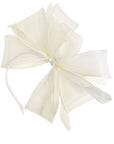 Sculptural Fascinator Headband with Feather Accents