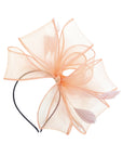 Sculptural Fascinator Headband with Feather Accents
