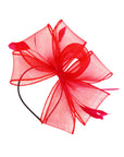 Sculptural Fascinator Headband with Feather Accents