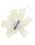 Rose Floral And Feather Fascinator With Hair Clip