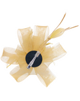 Rose Floral And Feather Fascinator With Hair Clip