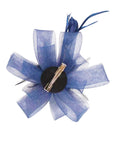 Rose Floral And Feather Fascinator With Hair Clip
