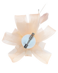 Rose Floral And Feather Fascinator With Hair Clip