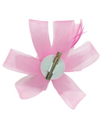 Rose Floral And Feather Fascinator With Hair Clip