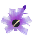 Rose Floral And Feather Fascinator With Hair Clip