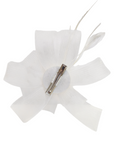 Rose Floral And Feather Fascinator With Hair Clip
