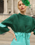 Mesh Fascinator with Sculpted Bow And Faux Pearl Detail