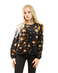 Star pattern knitted jumper