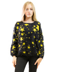 Star pattern knitted jumper