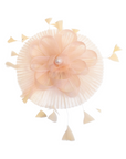 Mesh Fascinator with Sculpted Bow And Faux Pearl Detail