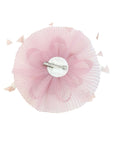 Mesh Fascinator with Sculpted Bow And Faux Pearl Detail