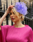 Mesh Fascinator with Sculpted Bow And Faux Pearl Detail