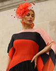 Mesh Fascinator with Sculpted Bow And Faux Pearl Detail