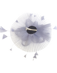 Mesh Fascinator with Sculpted Bow And Faux Pearl Detail