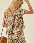 Floral Print Suits (Brown)
