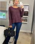 Burgundy Color knitted jumper