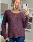 Burgundy Color knitted jumper
