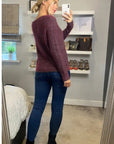 Burgundy Color knitted jumper