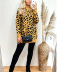 Leopard Print Fine Knit Jumper
