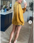 Oversized Sleeves Shirt in Yellow color