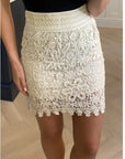 Floral Crochet summer Skirt