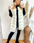 Plus Size Faux Fur Gilet