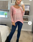 Pink color Jumper Top with Front Pocket