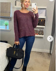 Burgundy Color knitted jumper