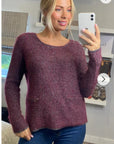 Burgundy Color knitted jumper