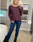 Burgundy Color knitted jumper