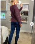 Burgundy Color knitted jumper