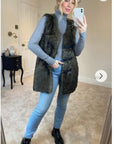 Faux Fur Longline Gilet