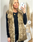 Faux Fur Longline Gilet