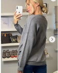 Sequin embellished jumper (Grey)