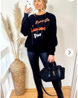 Sequin embellished jumper (Black)