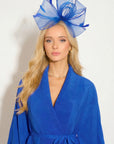 Sculptural Fascinator Headband with Feather Accents
