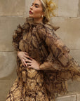 Sculptural Fascinator Headband with Feather Accents