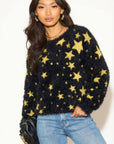 Star pattern knitted jumper