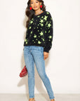 Star pattern knitted jumper