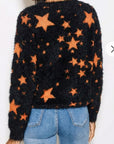 Star pattern knitted jumper