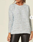 Blue Knitted Jumper Knitwear