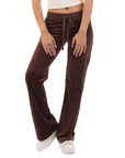 Velour Jogging Pants (Brown)