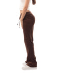 Velour Jogging Pants (Brown)